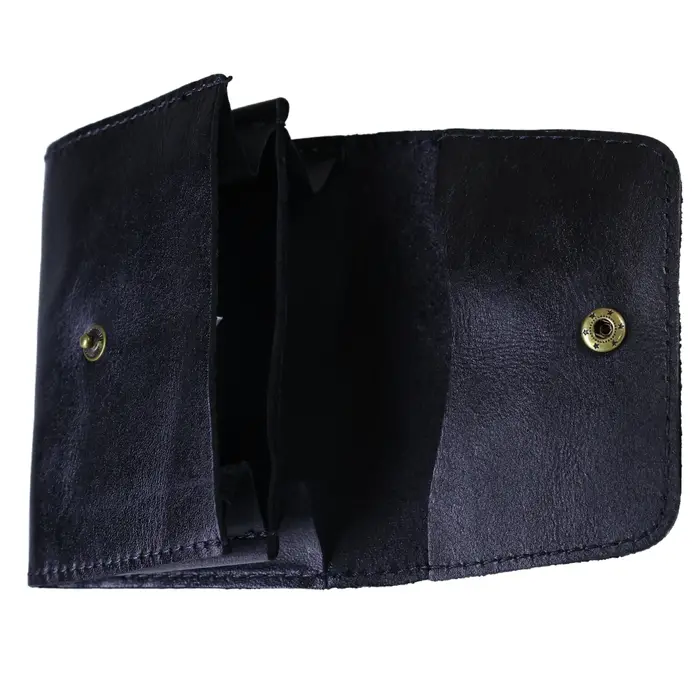 Portefeuille en cuir de vachette véritable pour hommes femmes Vintage fait à la main court petits portefeuilles