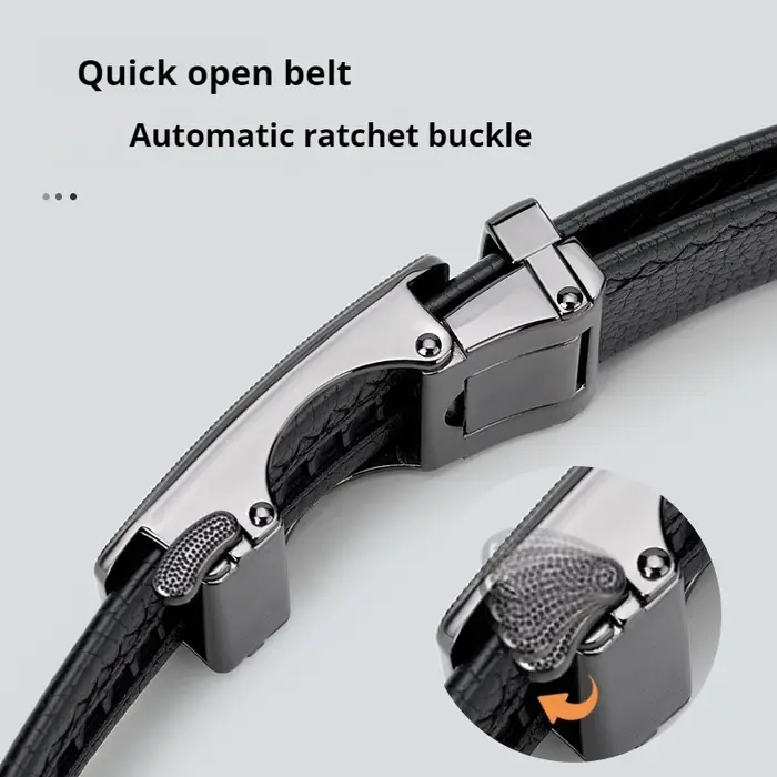 Ceinture à boucle automatique de créateur de mode pour hommes