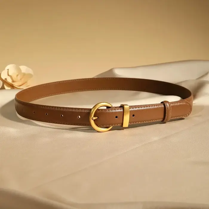 Ceinture en cuir véritable pour femme