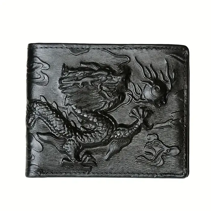 Portefeuille vintage en cuir véritable pour hommes