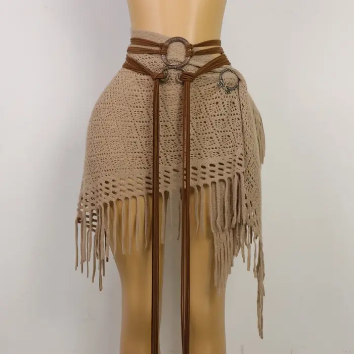 Ceinture longue à nœuds médiévale pour femmes