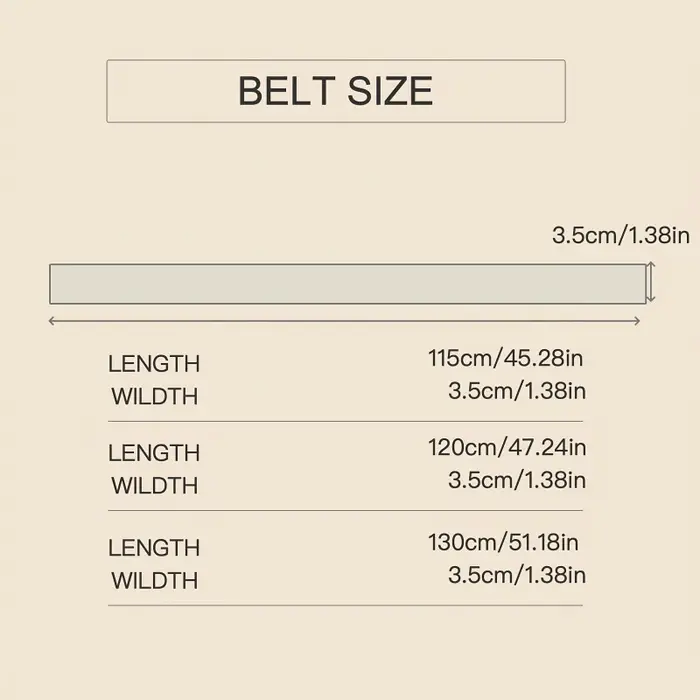 Ceinture à cliquet blanche pour homme (sans déduction)