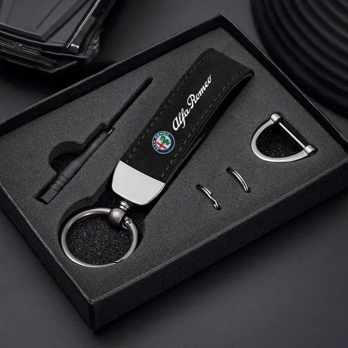 Porte-clés de voiture en daim Kaychain