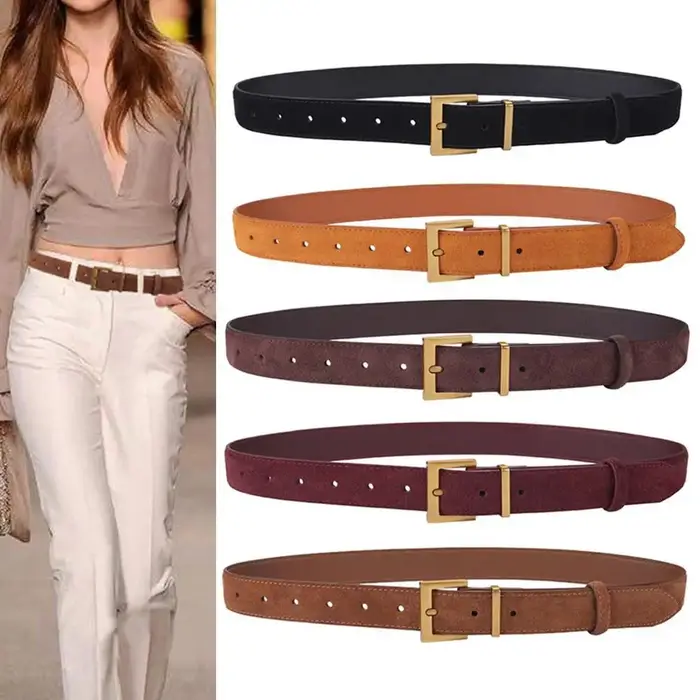 Ceinture en jean simple pour dames, ceinture décorative pour robes et jeans, accessoires vestisens, créateur de luxe, mode, 100cm
