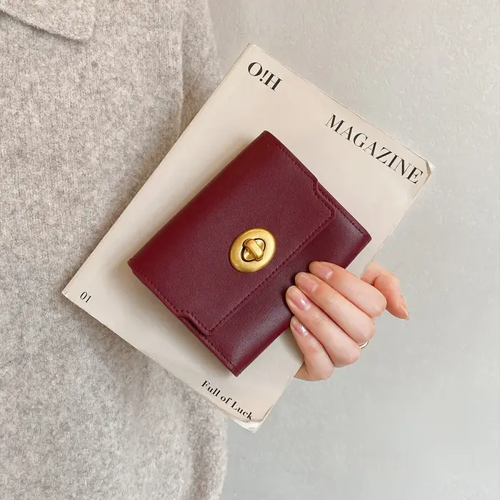 ITAMOOD – portefeuille rouge pour femmes
