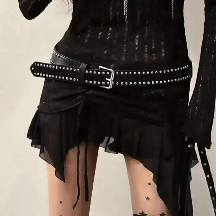 Ceinture Punk cloutée pour femmes et hommes