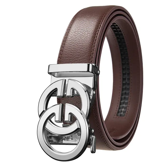 Marque de luxe hommes ceinture de haute qualité en cuir véritable ceinture hommes ceinture automatique affaires ceinture décontractée pour hommes