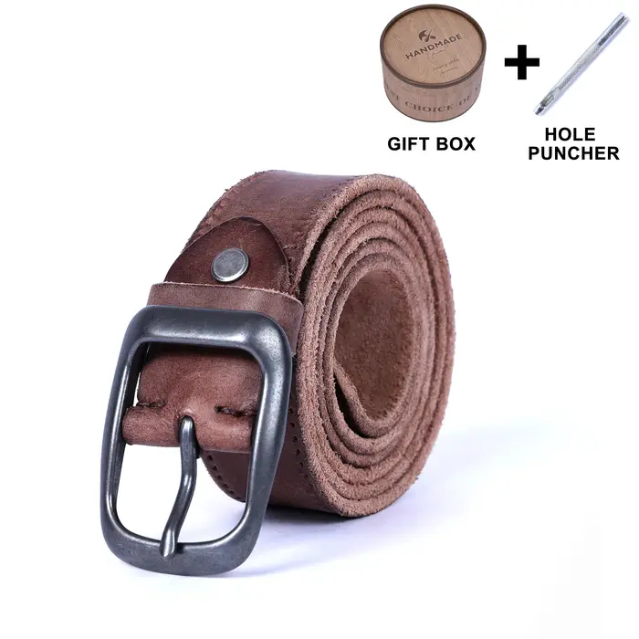 Ceinture en cuir véritable pour homme