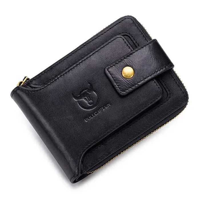 BULLCAPTAIN marque hommes portefeuille en cuir véritable sac à main mâle Rfid portefeuille multifonc