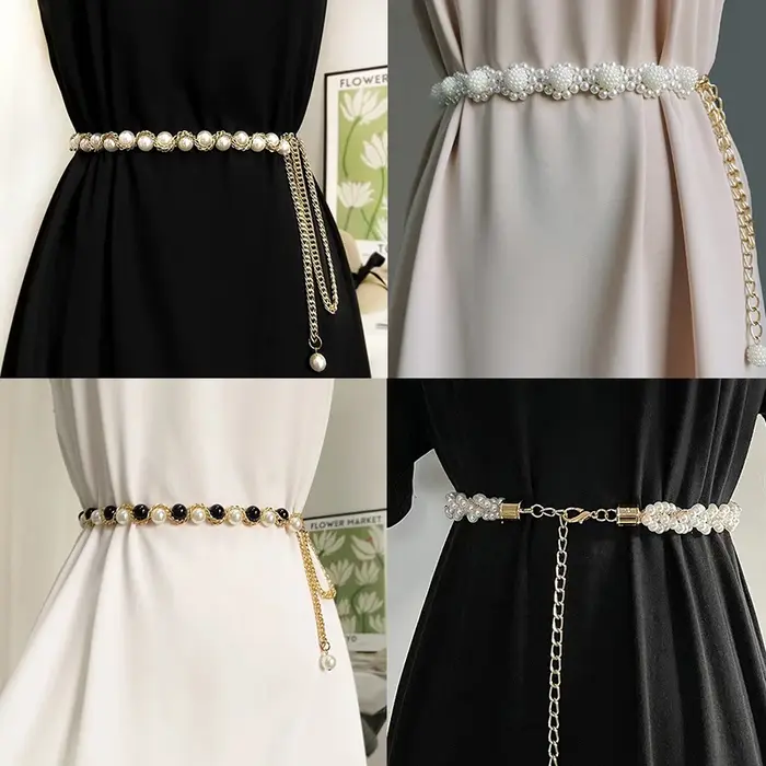 Ceinture de perles élégante pour femmes
