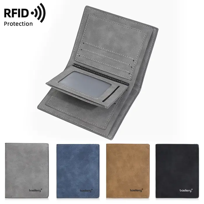 Baellerry haute qualité hommes court portefeuille porte-Photo Simple mince mâle porte-monnaie porte-cartes et