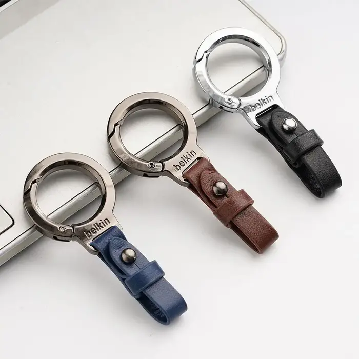 Porte-clés de voiture en cuir pendentif