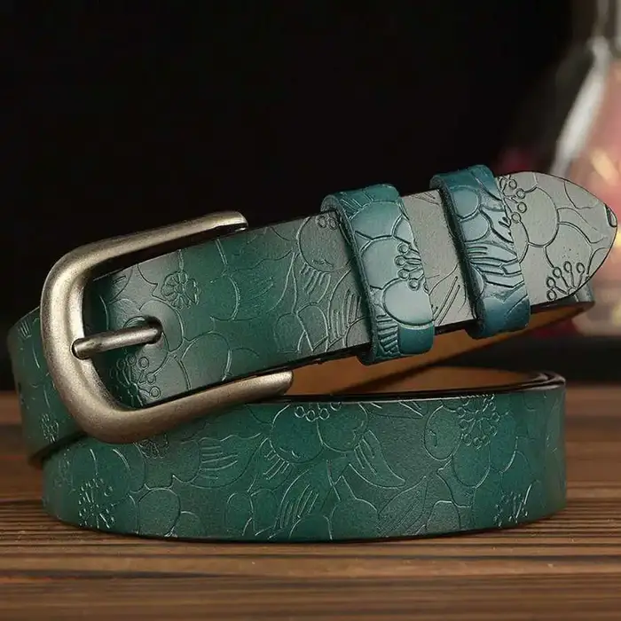 Longueur: 110-120 cm femmes ceinture en cuir véritable femme
