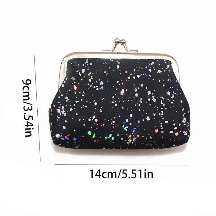 Porte-cartes portable, porte-monnaie brillant