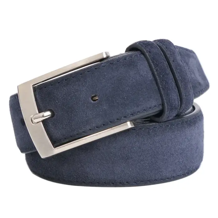 Nouvelle Collection 2026 : Ceinture en Cuir Véritable Velours de Marque Tendance pour Hommes