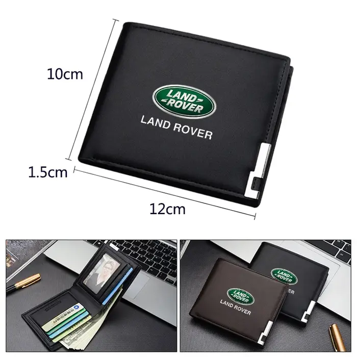Portefeuille professionnel en cuir PU pour permis de conduire et cartes de crédit, pour Land Rover Discovery Range Rover Evpque Defender Freelander