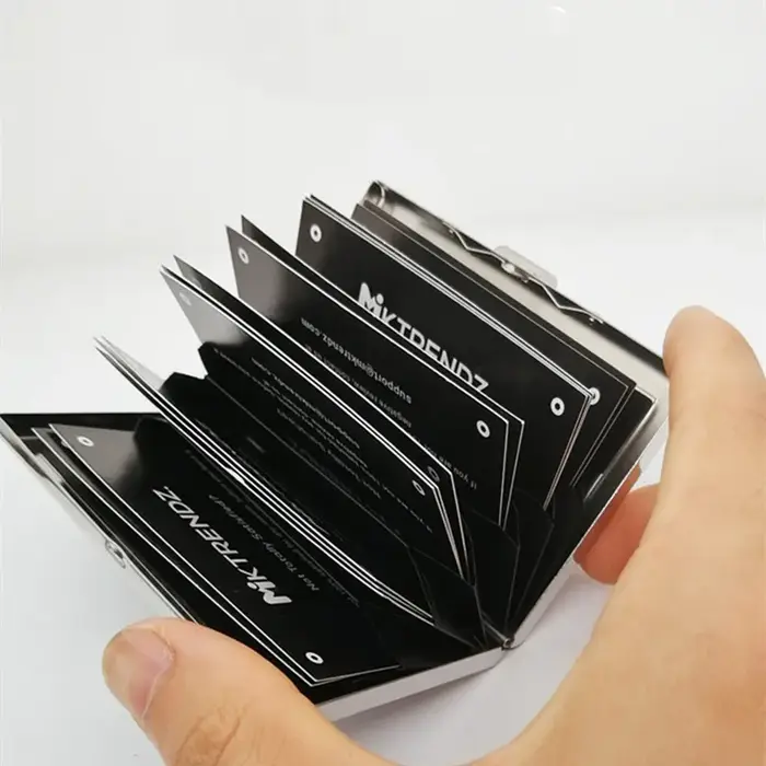 Porte-cartes anti-magnétique en aluminium pour hommes et femmes