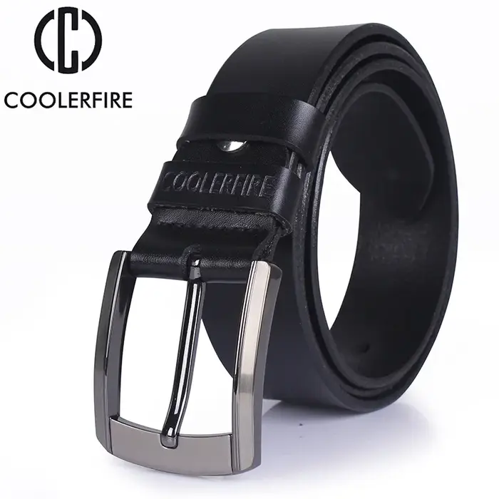 Ceinture en cuir véritable pour hommes