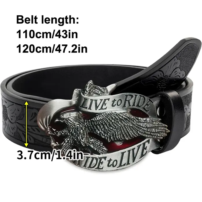 Ceinture en jean pour homme style western