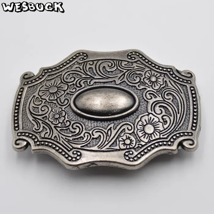 WesBuck marque offre spéciale boucle de ceinture en métal nouveau Western hommes femmes boucles de c