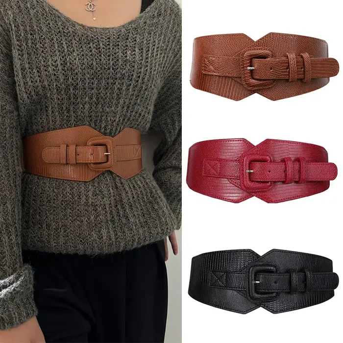 Corset large ceinture en cuir est l'accessoire parfait/ceinture