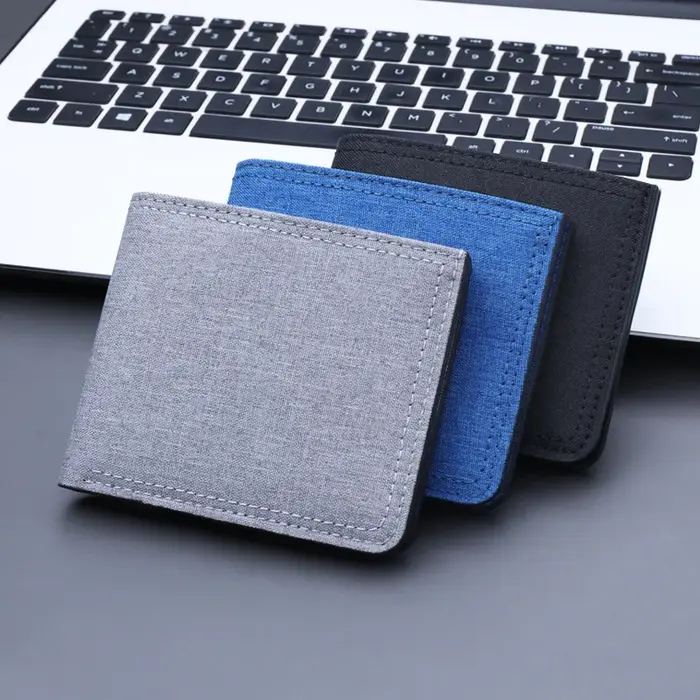 Porte-monnaie en Denim pliable pour hommes et femmes