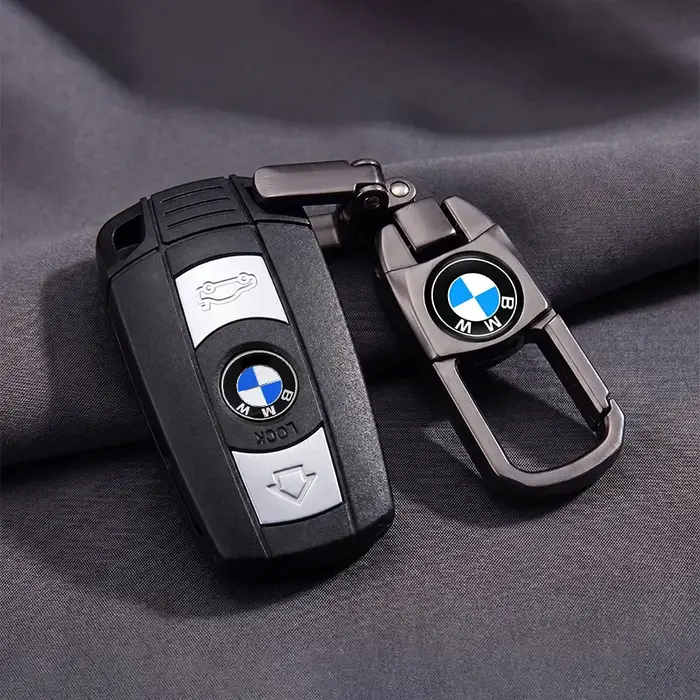 Porte-clés de voiture en métal avec boucle de ceinture et mousqueton pour BMW X1 X2 X3 X5 X4 X6 X7 G30 G20 G32 G11 G12 F40 F30 F20 F10 F34 F07 F44