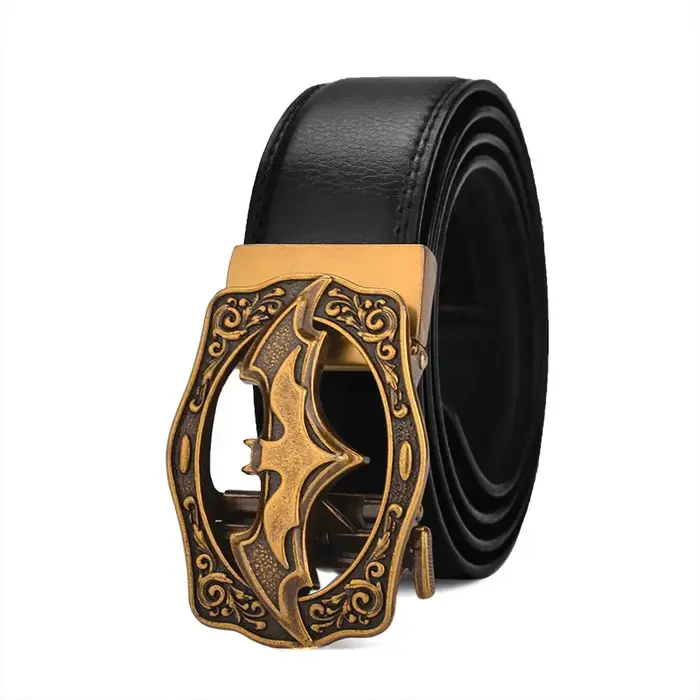 Ceinture vintage en cuir véritable pour homme