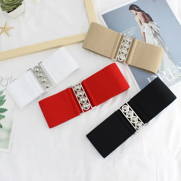 Ceinture large élastique pour femme