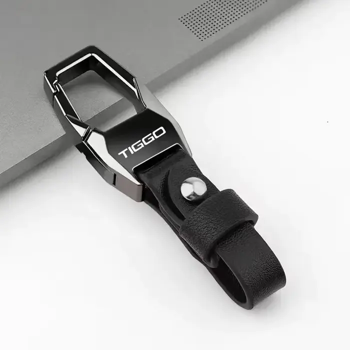 Porte-clés de voiture en cuir de luxe
