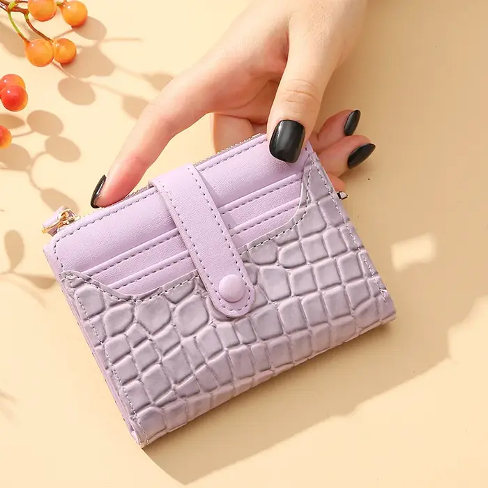 Femmes court portefeuille petite mode marque de luxe en cuir sac à main dames carte sac pour pochette femme sac