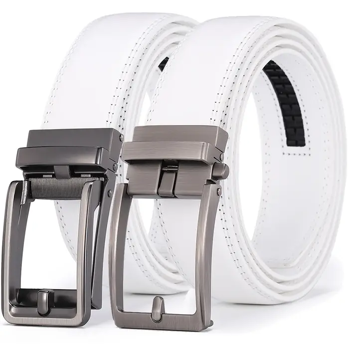 Ceinture de Golf blanche de luxe pour hommes