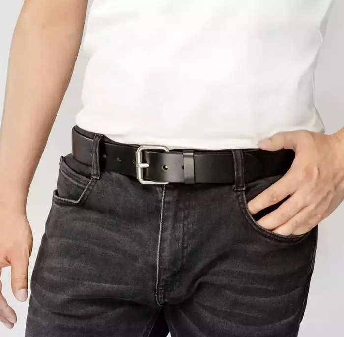 Youpin Qimian-Ceinture en cuir véritable pour homme