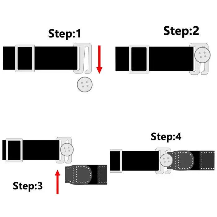 Ceinture de maintien de chemise pour homme et femme