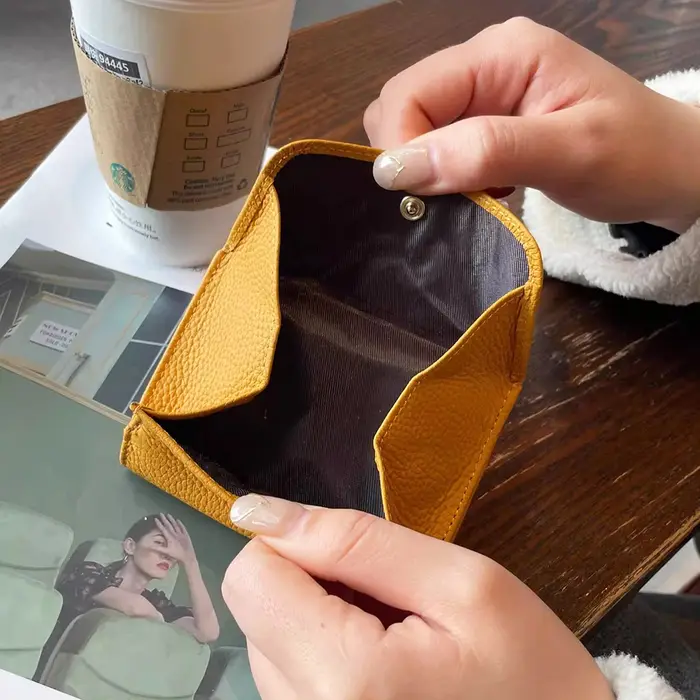 Portefeuilles en cuir véritable pour femmes
