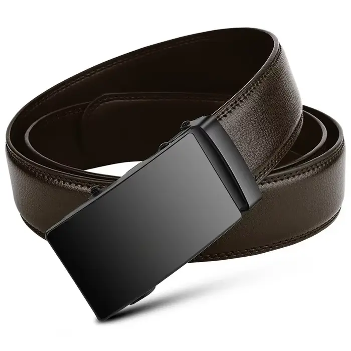 Ceinture automatique en cuir PU pour hommes