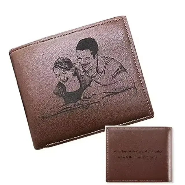 Portefeuille pour homme gravé personnalisé
