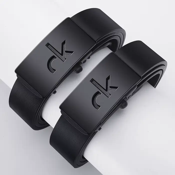 Ceinture d'affaires rétro Simple en alliage pour hommes, boucle automatique, avec short, accessoires