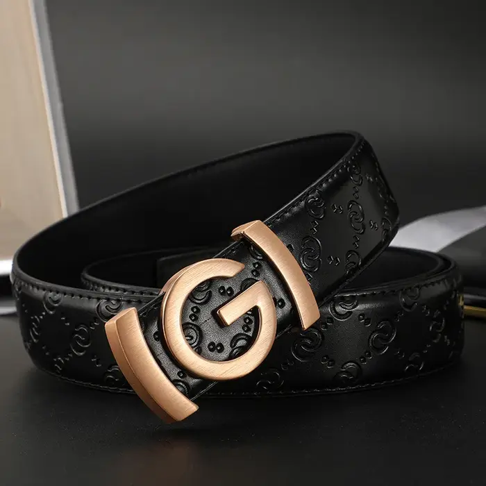 Ceinture pour hommes ceinture à la mode pour hommes lettre G boucle marque de luxe ceinture mâle pat
