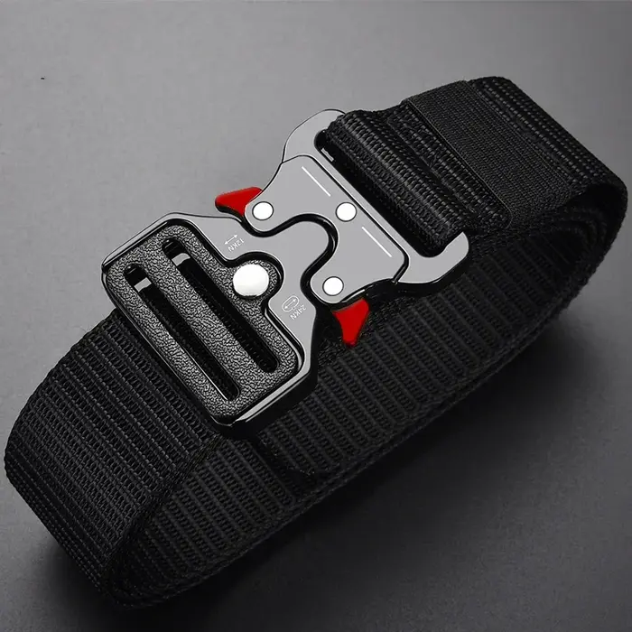 Véritable ceinture tactique à dégagement rapide, ceinture militaire d'extérieur en Nylon véritable s