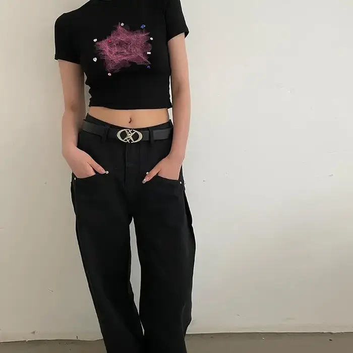 Ceinture à boucle en métal Vintage pour hommes et femmes