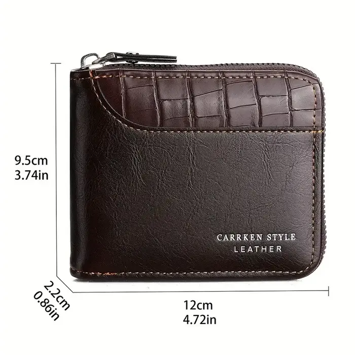 Portefeuille en cuir pour hommes