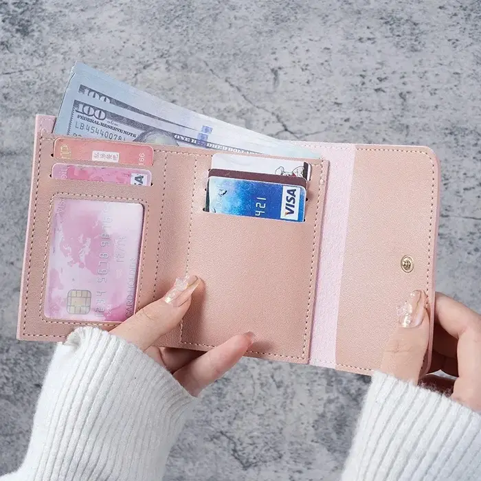 Portefeuille court tendance pour femmes