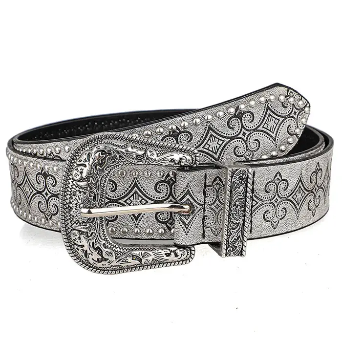 Nouvelle ceinture pour femme 2026, ceinture polyvalente à boucle ardillon en cuir souple avec rivets