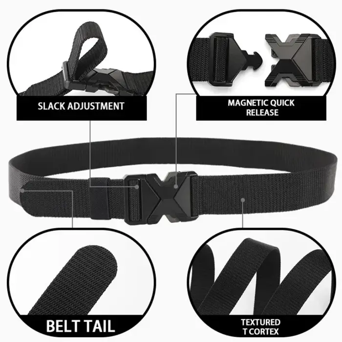 Ceintures de taille tactiques pour hommes, plusieurs Styles, ceinture à boucle en Nylon tressé, légère et respirante, pour les déplacements quotidiens, nouvelle collection