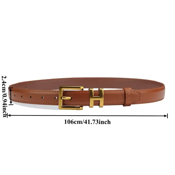 Ceinture en cuir fine pour femme de 2
