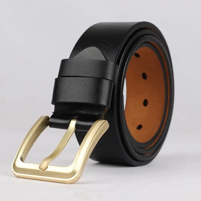 Ceinture en cuir de vachette véritable pour femmes et hommes, sangle de taille, grande taille, grand