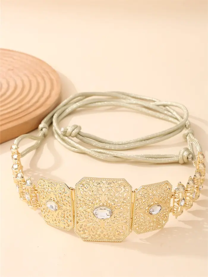 Ceinture caftan marocaine pour femmes avec strass