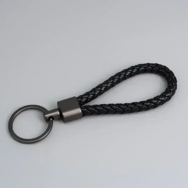 Porte-clés en cuir pour voiture pour hommes et femmes, dragonne de poignet, cordon, sangle pour clés