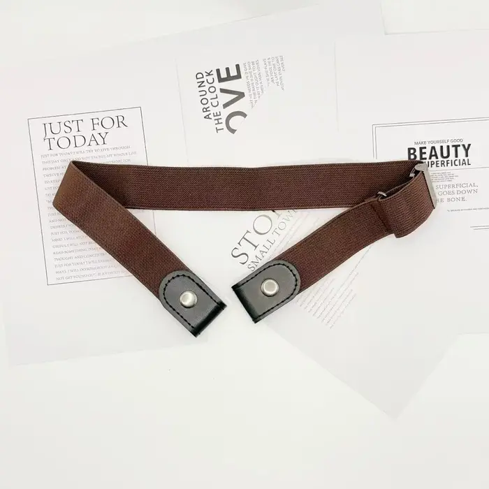 Ensemble de 2 ceintures élastiques sans boucle pour femmes